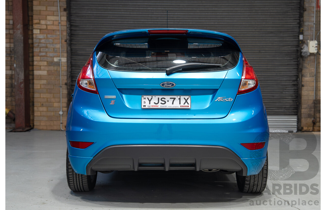 01/2014 Ford Fiesta Sport WZ 5d Hatchback Blue 1.0L