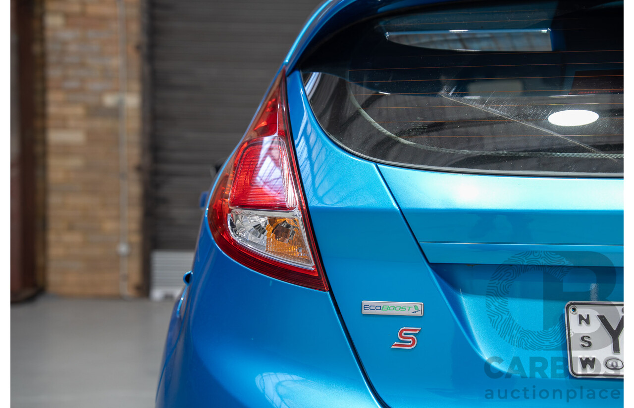 01/2014 Ford Fiesta Sport WZ 5d Hatchback Blue 1.0L
