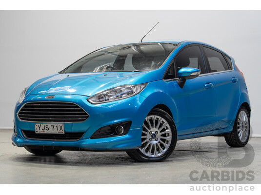 01/2014 Ford Fiesta Sport WZ 5d Hatchback Blue 1.0L
