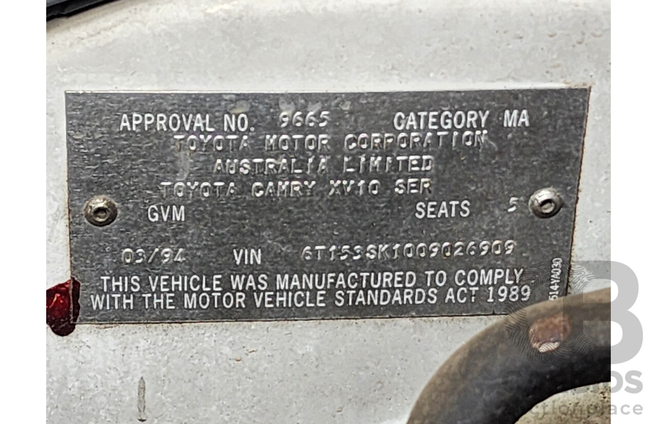 03/1994 Toyota Camry Executive SDV10 4d Sedan White 2.2L