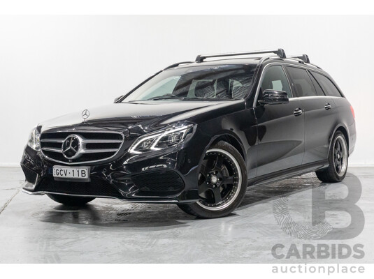 7/2015 Mercedes-Benz E250 CDI AMG Line 212 MY15 4d Wagon Obsidian Black Metallic Twin Turbo Diesel 2.1L