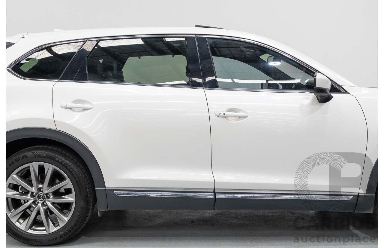 09/2017 Mazda CX-9 Azami (AWD) MY18 4D Wagon Snowflake White Pearl 2.5L - 7 Seats