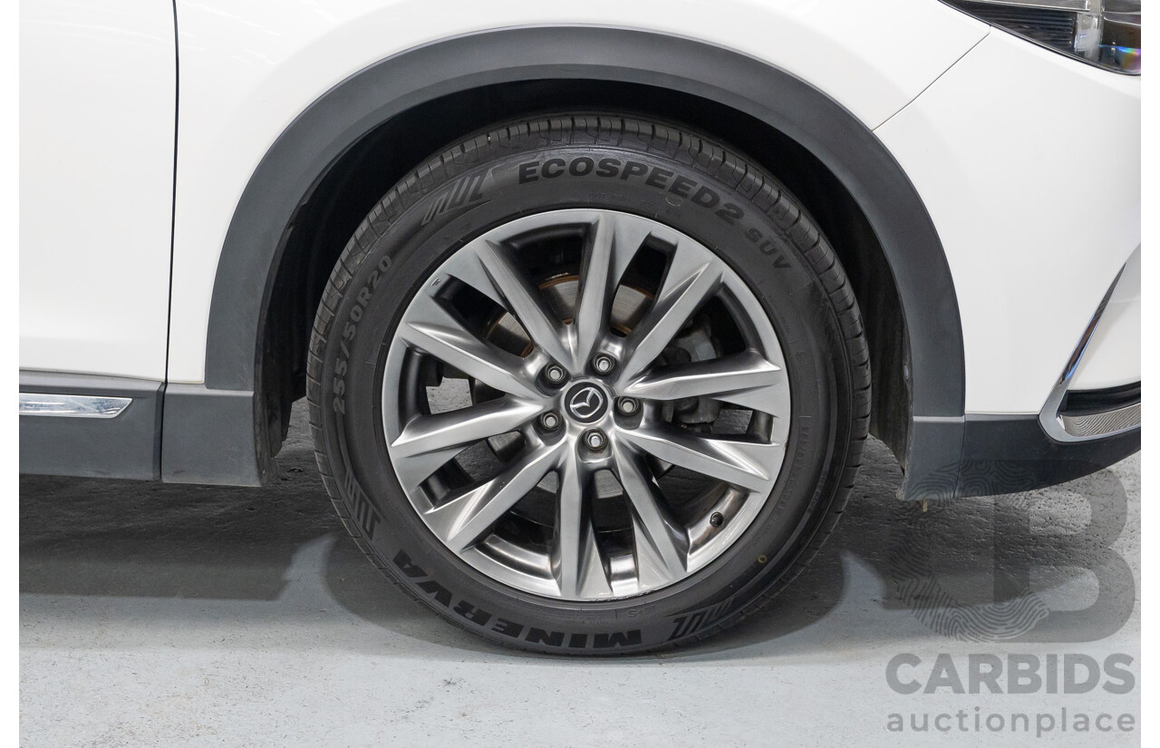 09/2017 Mazda CX-9 Azami (AWD) MY18 4D Wagon Snowflake White Pearl 2.5L - 7 Seats