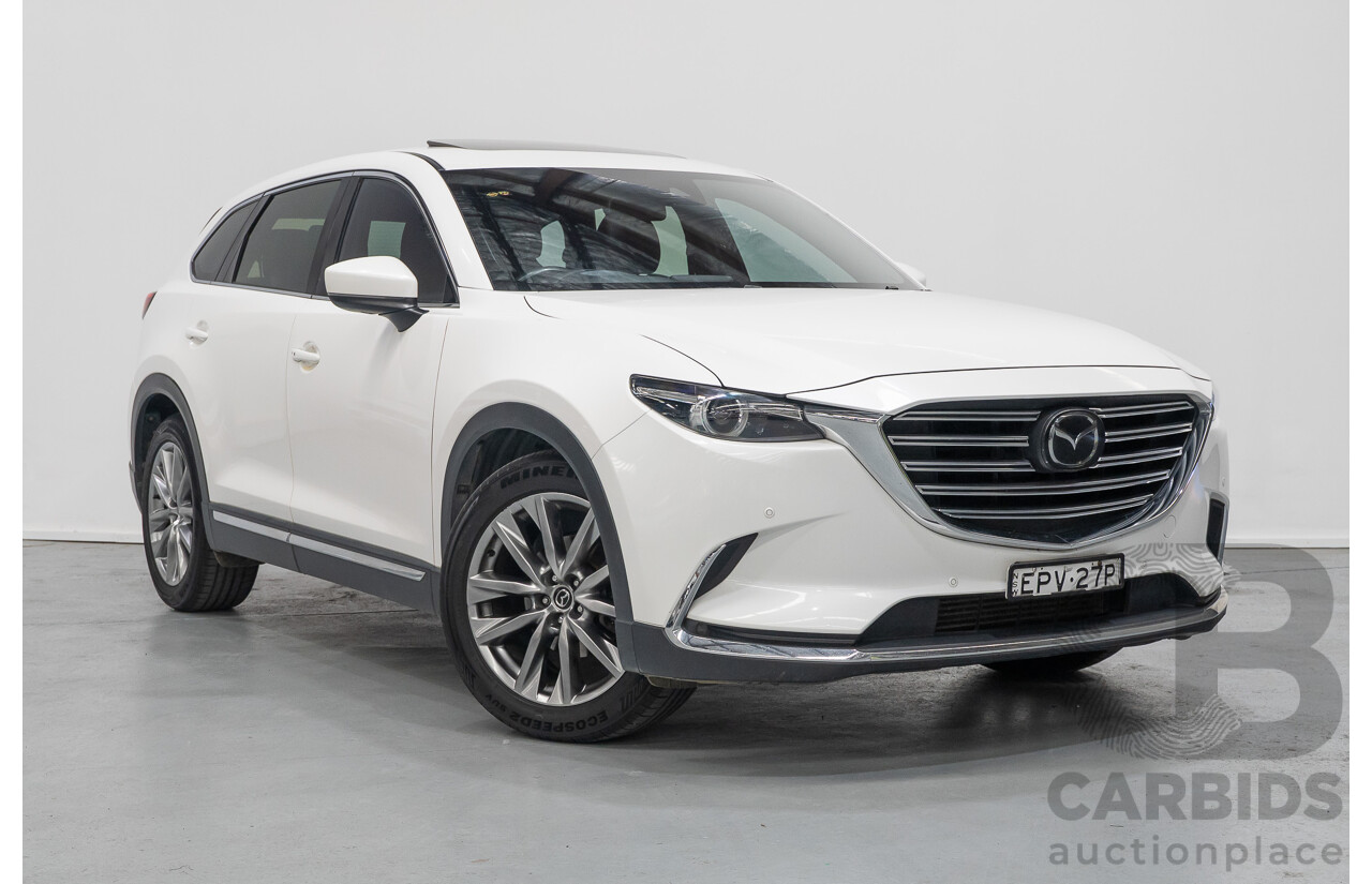 09/2017 Mazda CX-9 Azami (AWD) MY18 4D Wagon Snowflake White Pearl 2.5L - 7 Seats