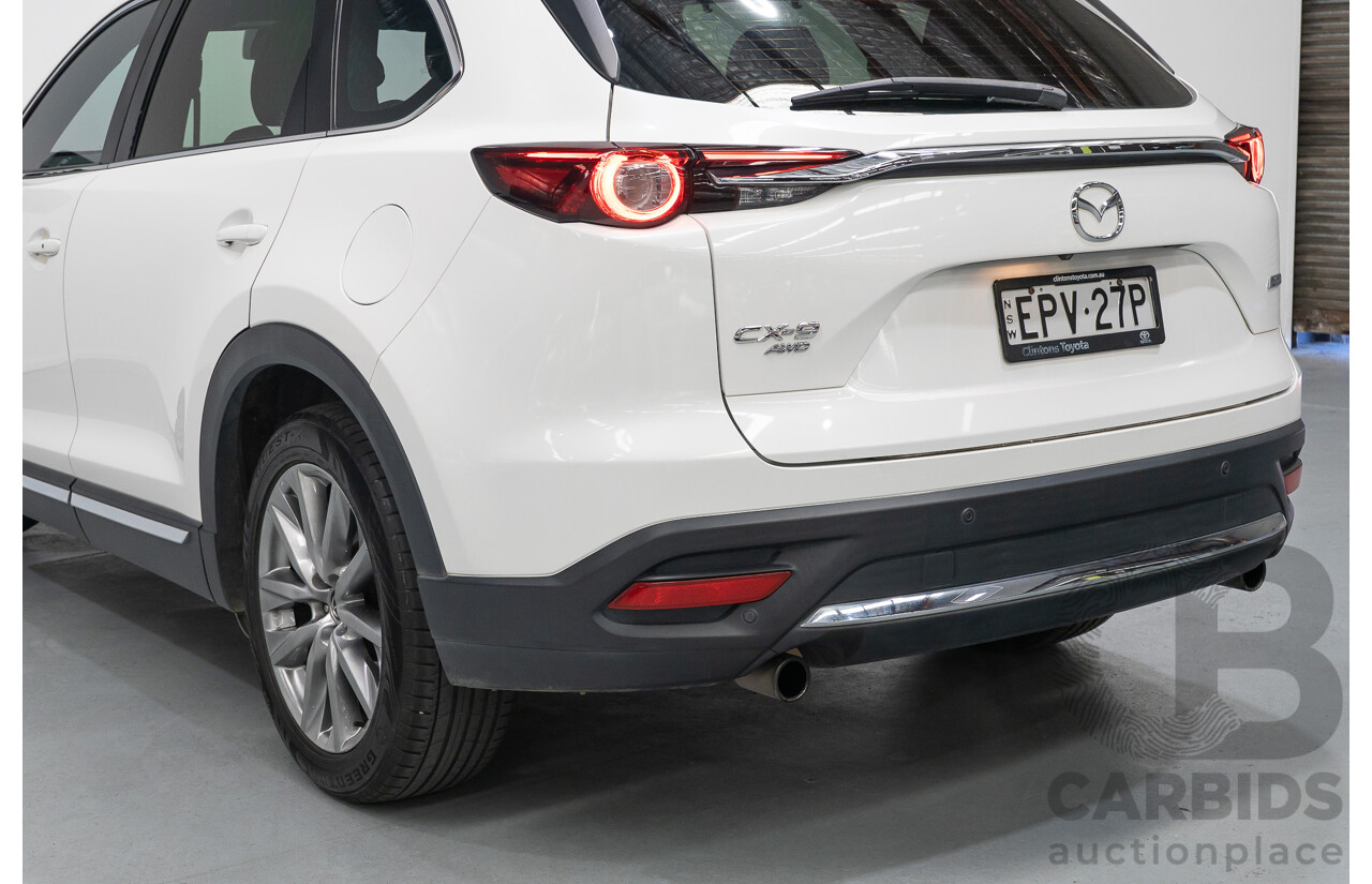 09/2017 Mazda CX-9 Azami (AWD) MY18 4D Wagon Snowflake White Pearl 2.5L - 7 Seats