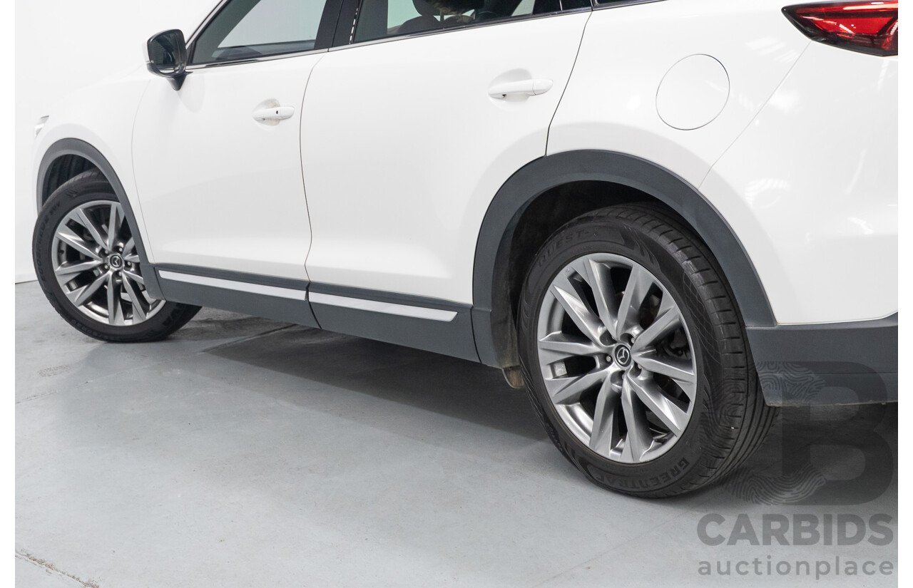 09/2017 Mazda CX-9 Azami (AWD) MY18 4D Wagon Snowflake White Pearl 2.5L - 7 Seats