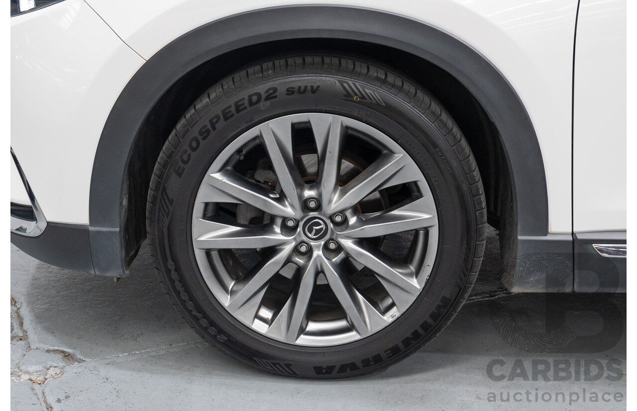 09/2017 Mazda CX-9 Azami (AWD) MY18 4D Wagon Snowflake White Pearl 2.5L - 7 Seats