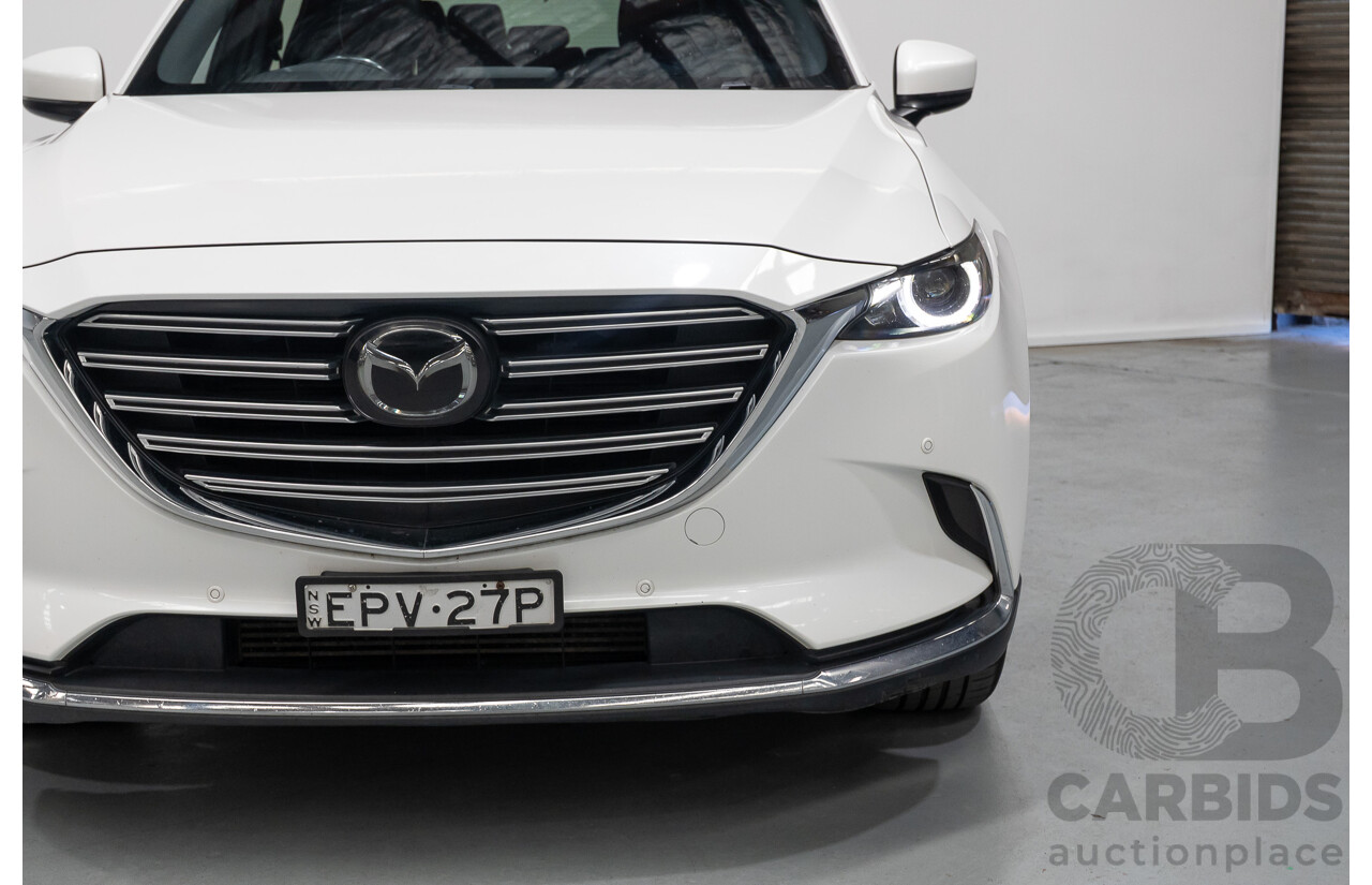 09/2017 Mazda CX-9 Azami (AWD) MY18 4D Wagon Snowflake White Pearl 2.5L - 7 Seats
