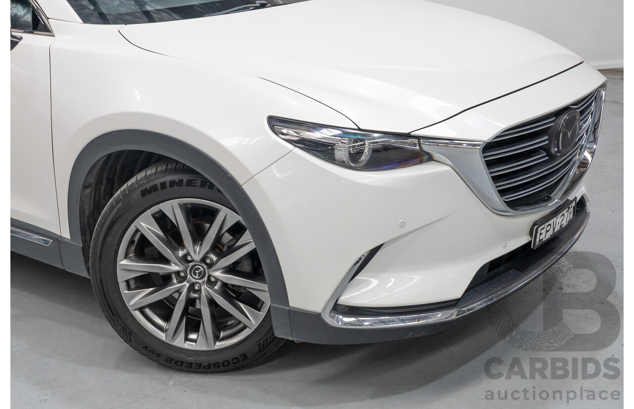 09/2017 Mazda CX-9 Azami (AWD) MY18 4D Wagon Snowflake White Pearl 2.5L - 7 Seats
