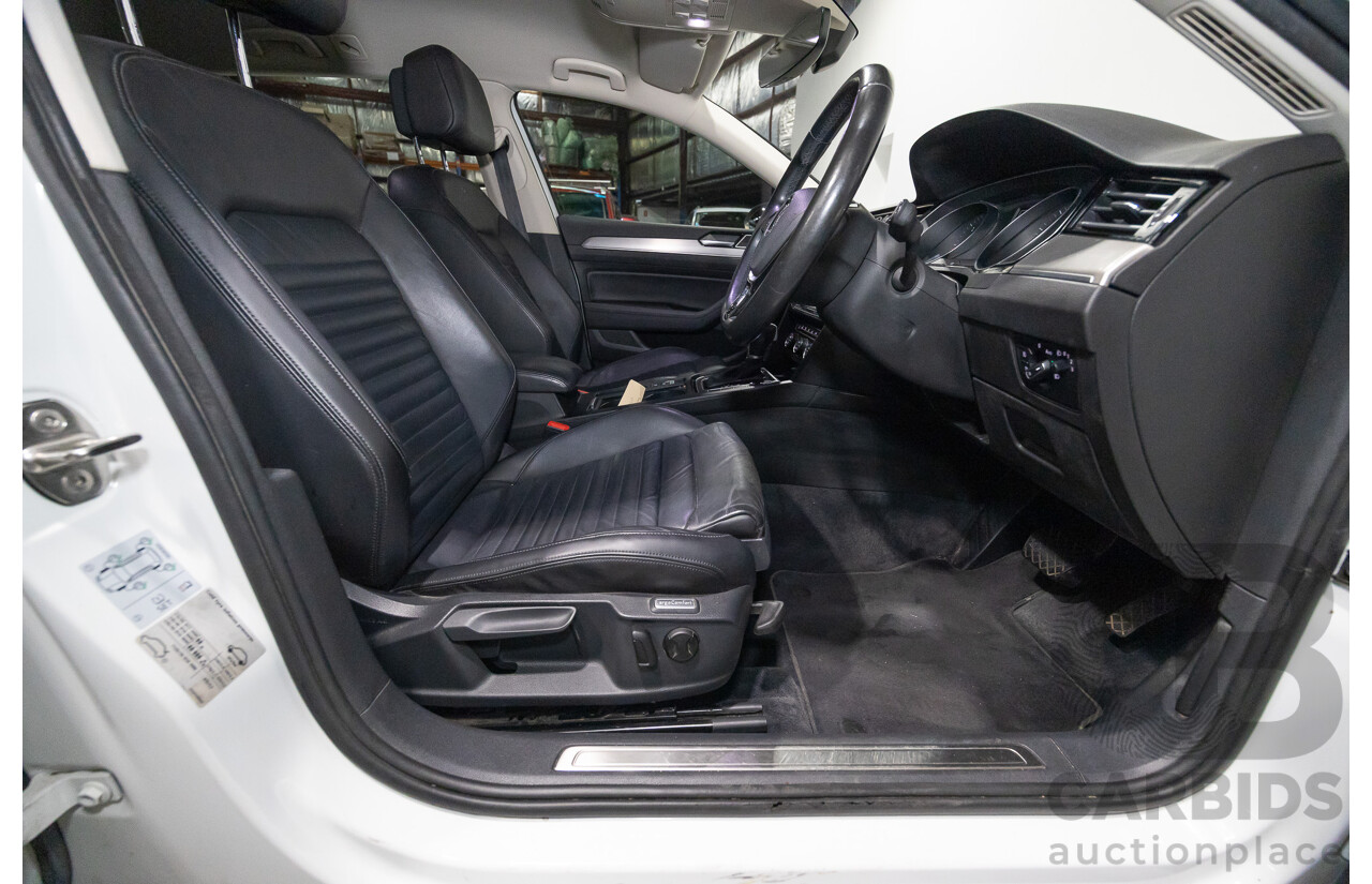 01/2016 Volkswagen Passat 140 TDI Highline 3C MY16 4D Wagon Pure White Turbo Diesel 2.0L