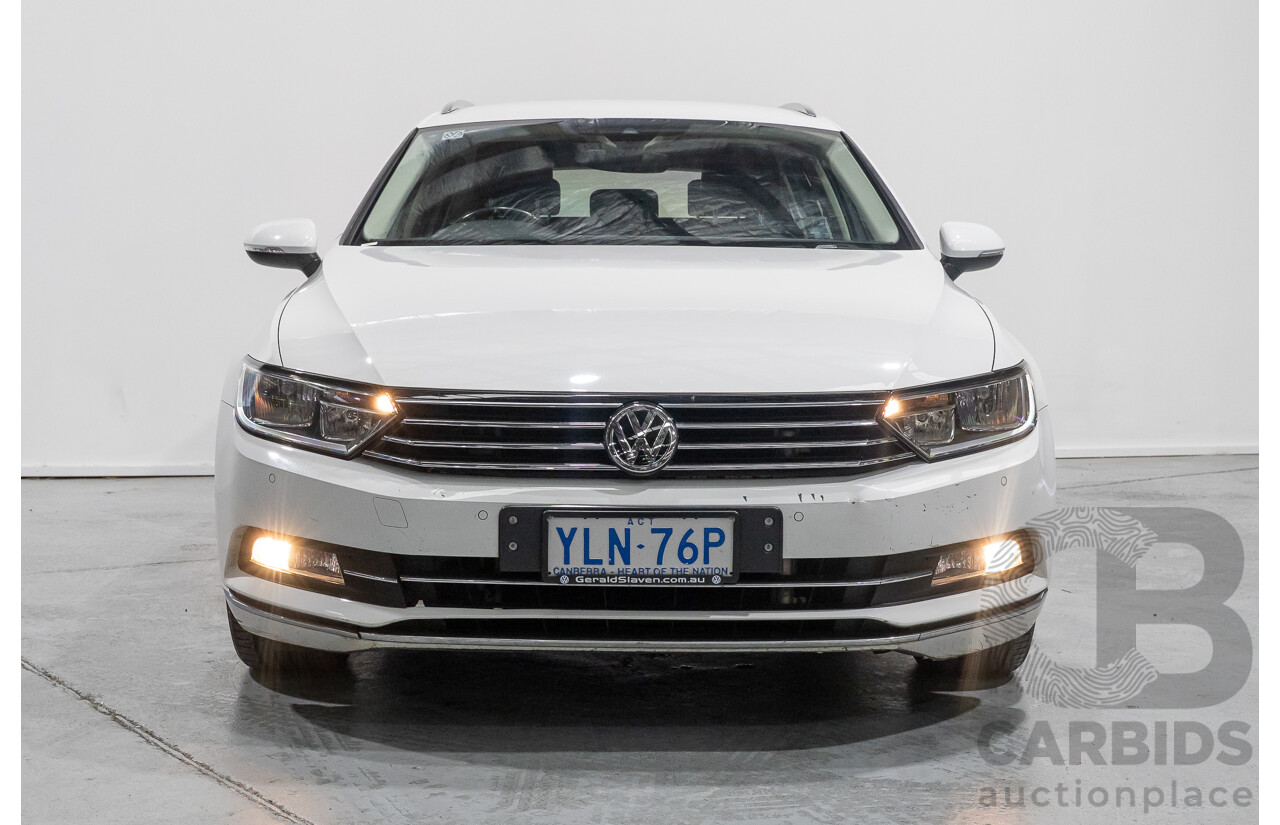 01/2016 Volkswagen Passat 140 TDI Highline 3C MY16 4D Wagon Pure White Turbo Diesel 2.0L