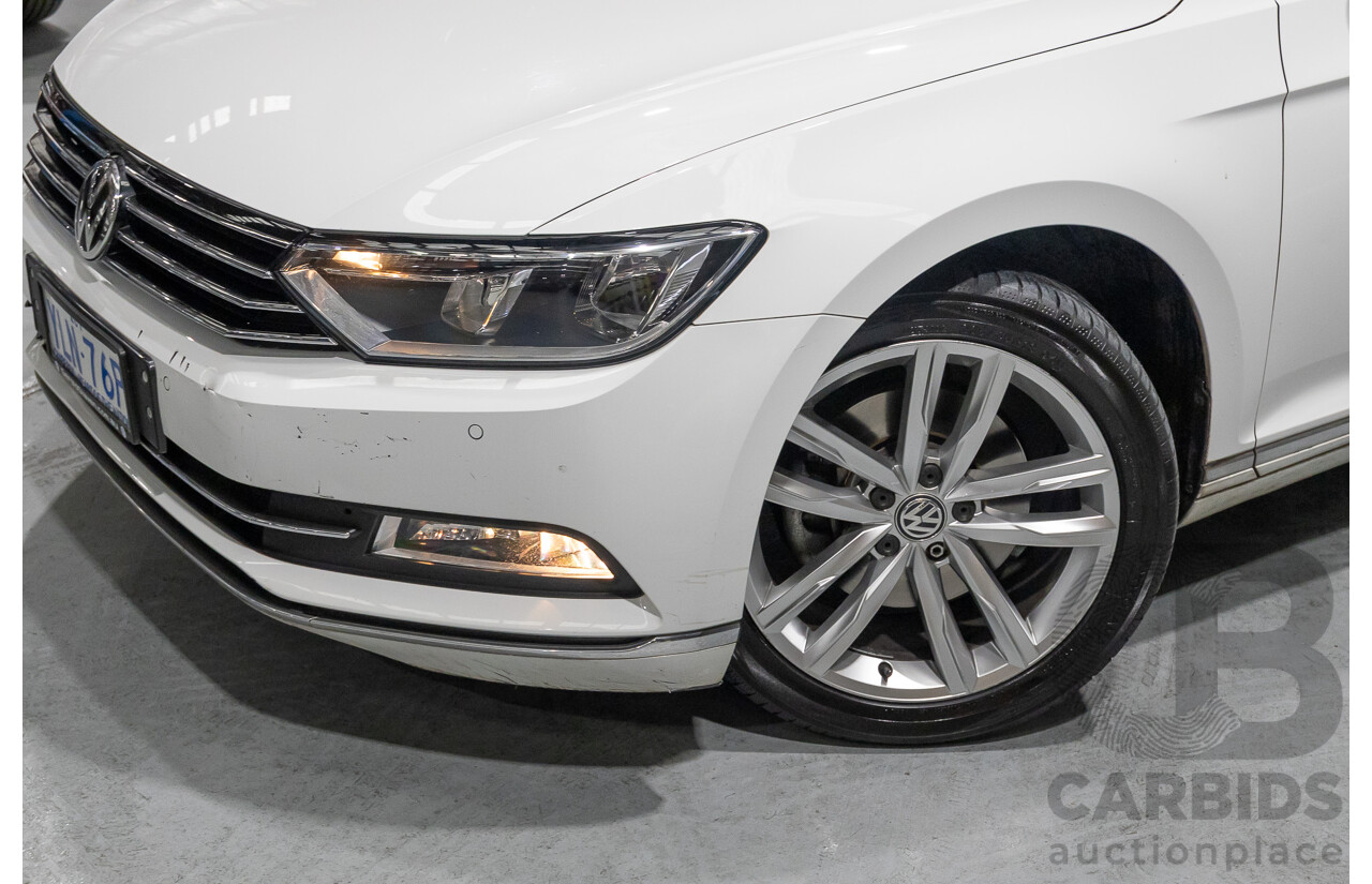 01/2016 Volkswagen Passat 140 TDI Highline 3C MY16 4D Wagon Pure White Turbo Diesel 2.0L