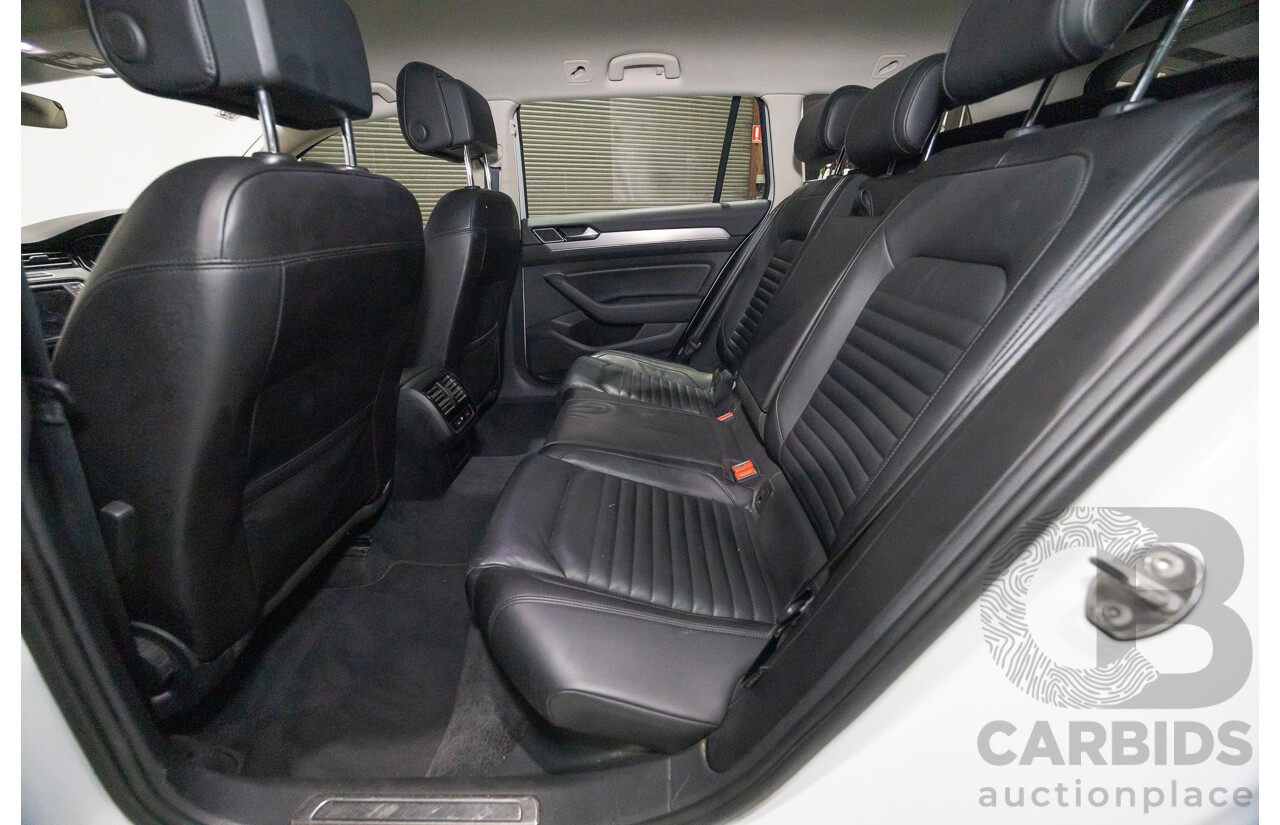 01/2016 Volkswagen Passat 140 TDI Highline 3C MY16 4D Wagon Pure White Turbo Diesel 2.0L
