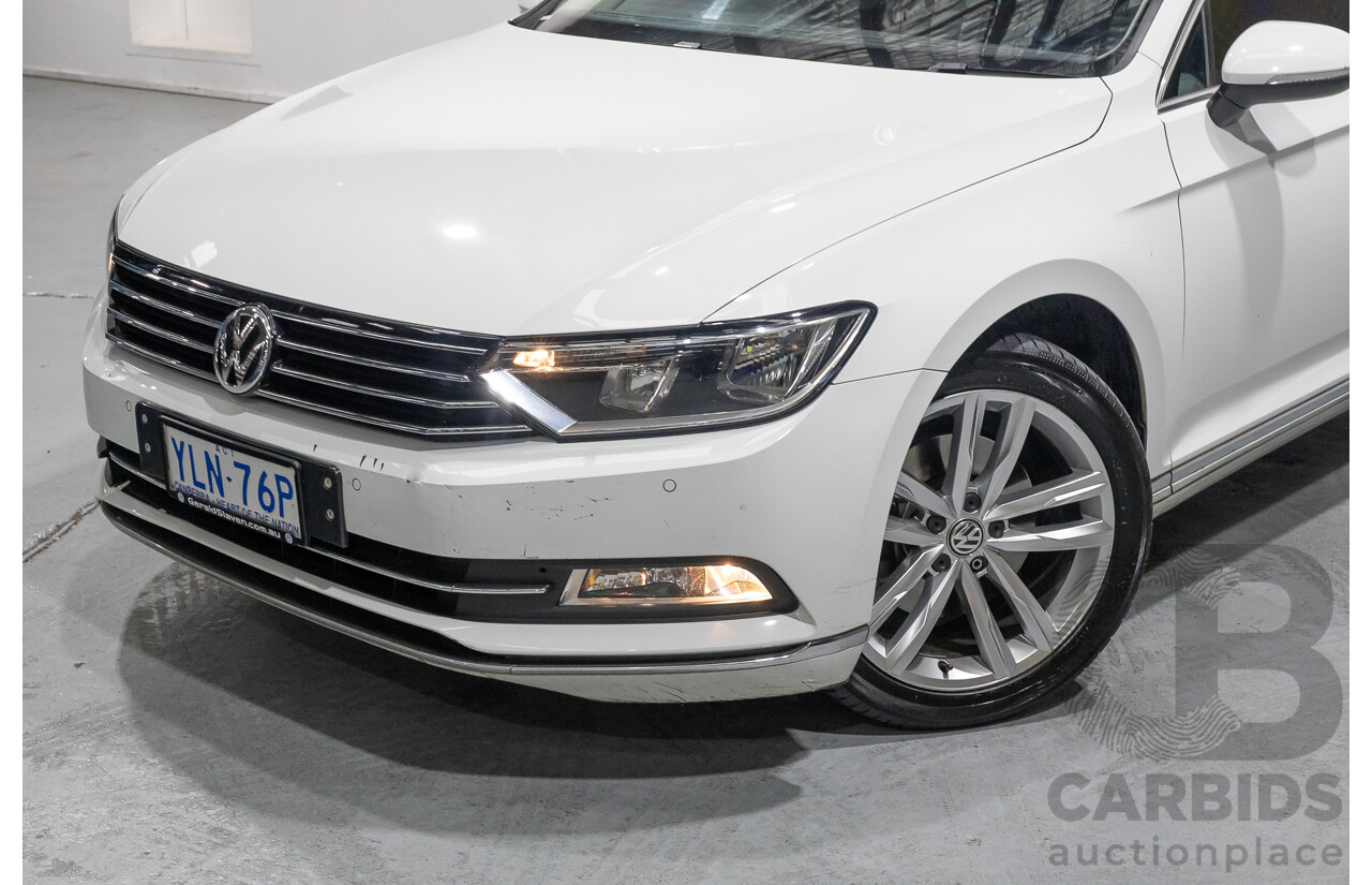 01/2016 Volkswagen Passat 140 TDI Highline 3C MY16 4D Wagon Pure White Turbo Diesel 2.0L