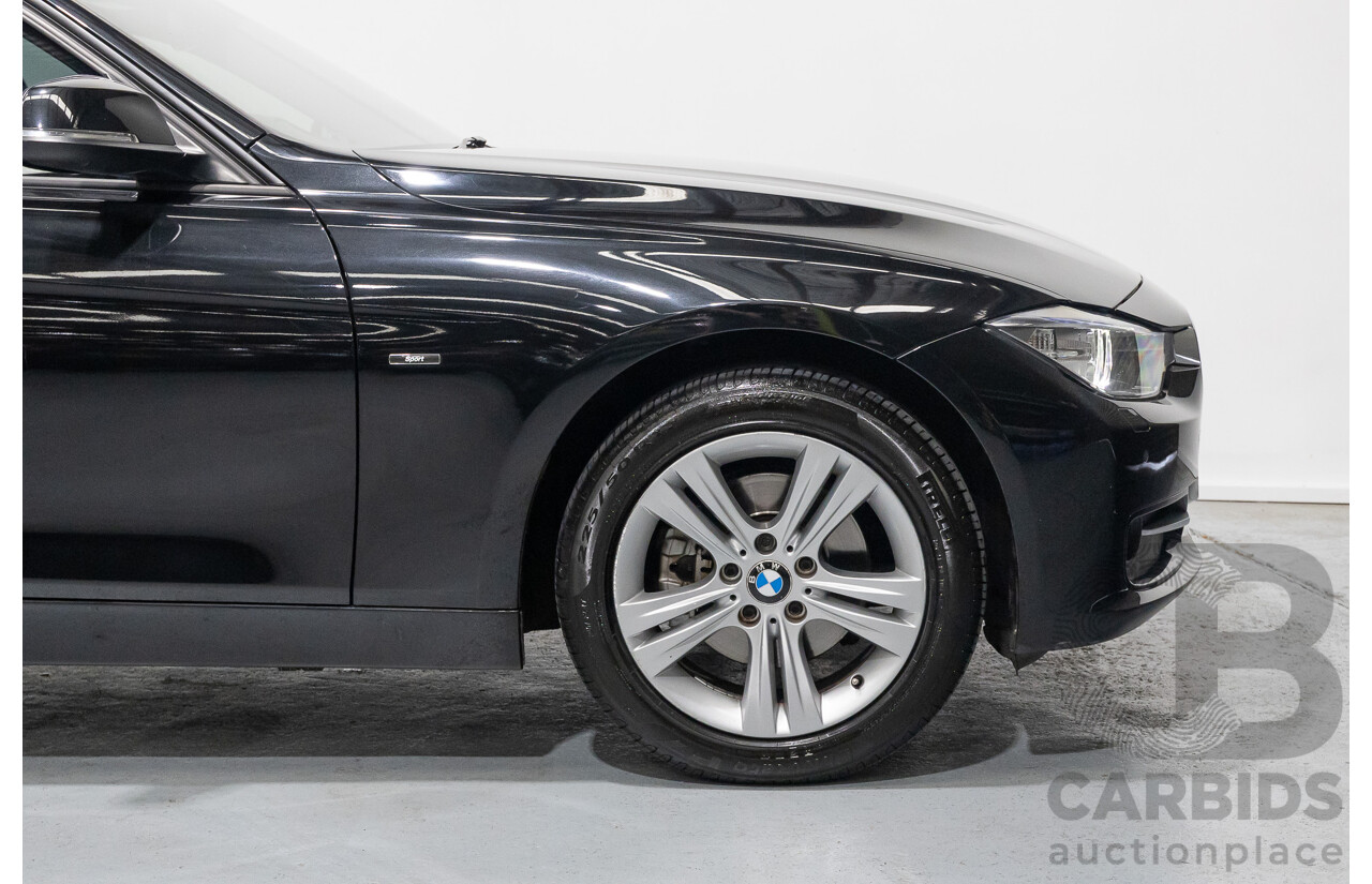 1/2013 BMW 320d Sport F30 4d Sedan Black Sapphire Metallic Turbo Diesel 2.0L