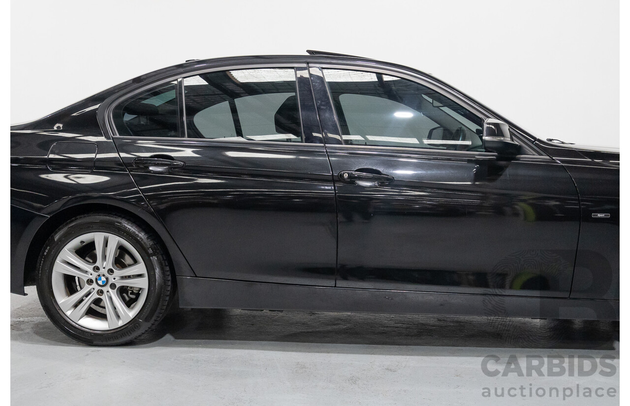 1/2013 BMW 320d Sport F30 4d Sedan Black Sapphire Metallic Turbo Diesel 2.0L
