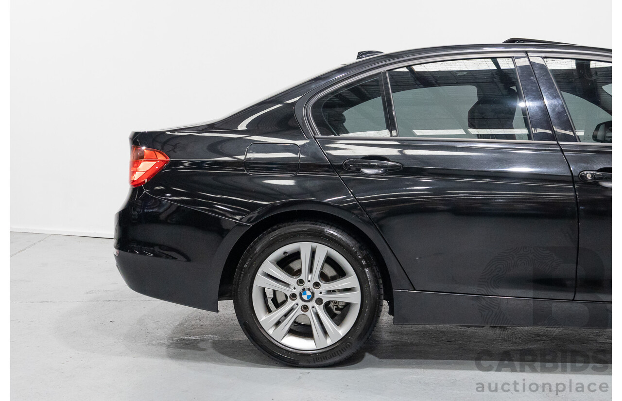 1/2013 BMW 320d Sport F30 4d Sedan Black Sapphire Metallic Turbo Diesel 2.0L