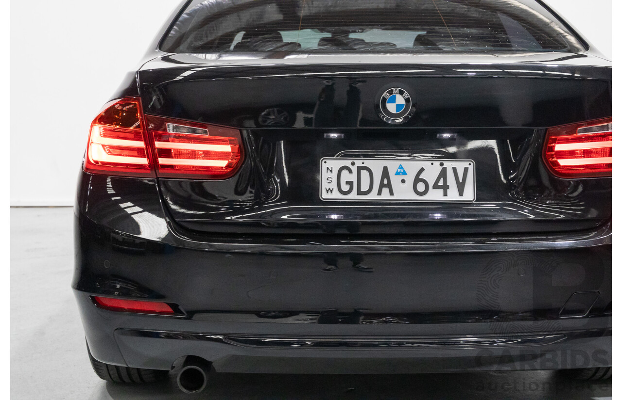 1/2013 BMW 320d Sport F30 4d Sedan Black Sapphire Metallic Turbo Diesel 2.0L
