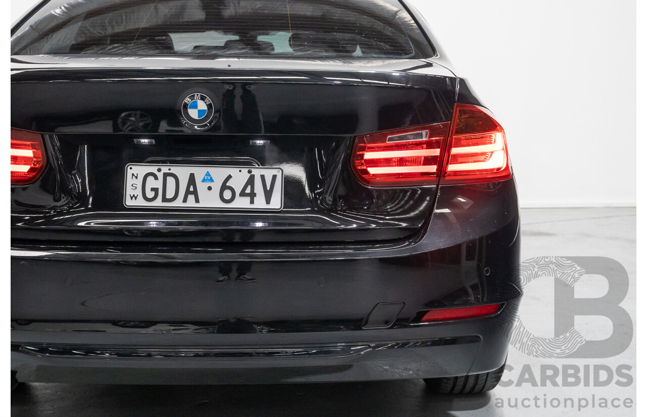 1/2013 BMW 320d Sport F30 4d Sedan Black Sapphire Metallic Turbo Diesel 2.0L