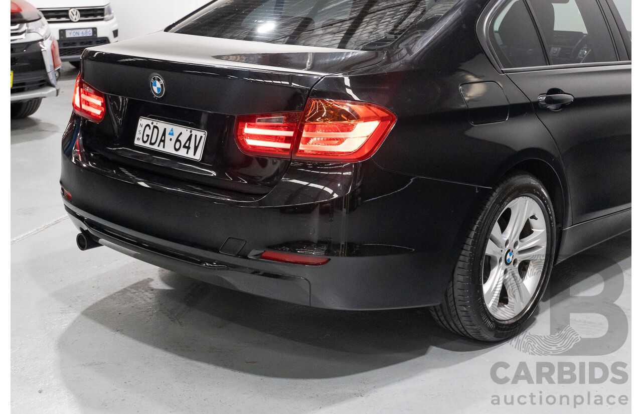 1/2013 BMW 320d Sport F30 4d Sedan Black Sapphire Metallic Turbo Diesel 2.0L