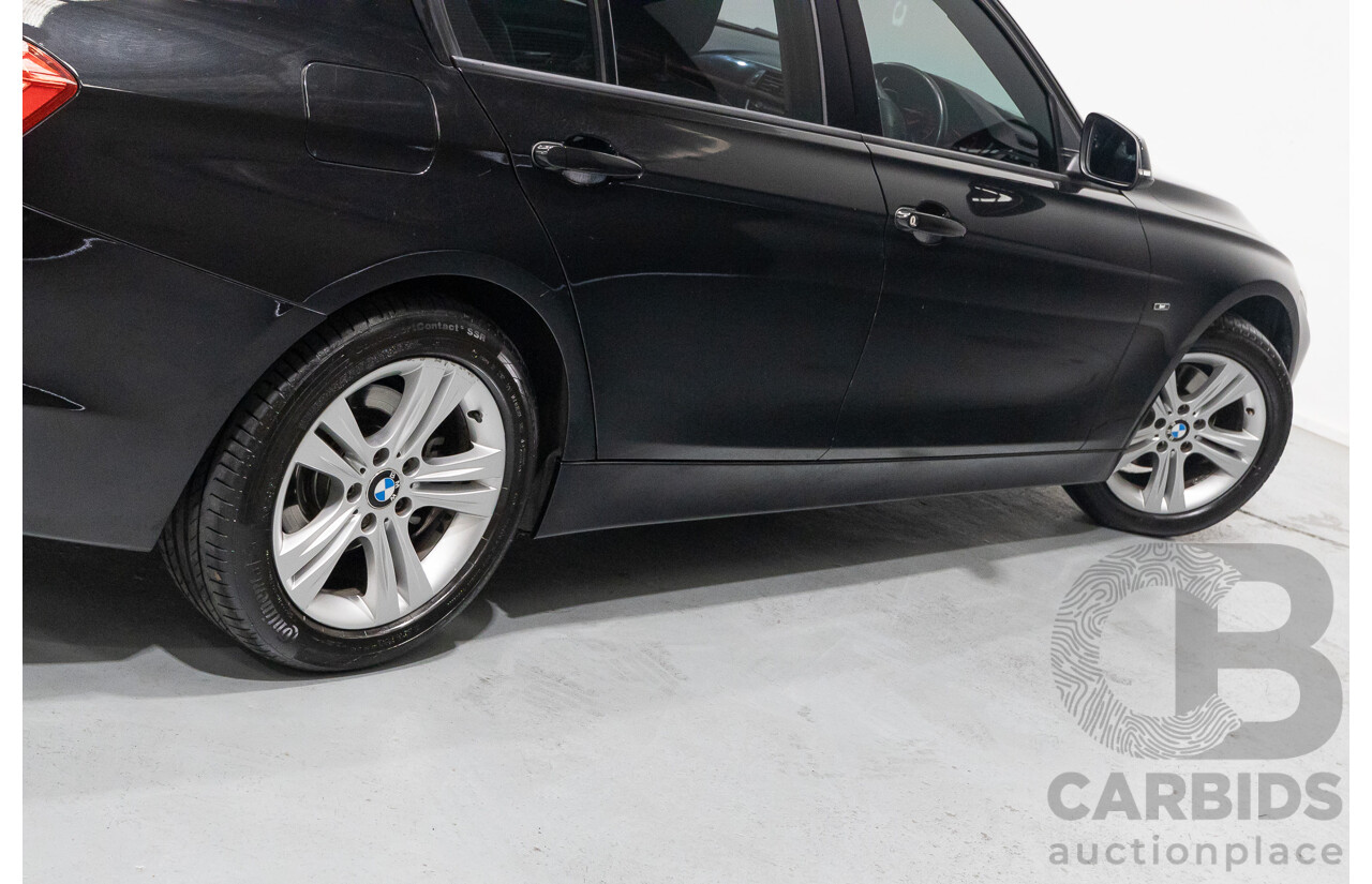 1/2013 BMW 320d Sport F30 4d Sedan Black Sapphire Metallic Turbo Diesel 2.0L