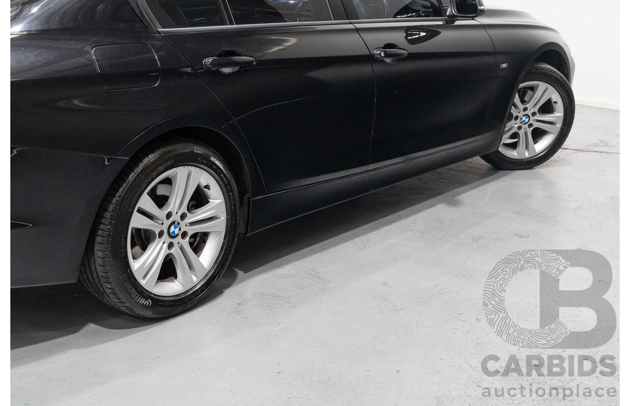 1/2013 BMW 320d Sport F30 4d Sedan Black Sapphire Metallic Turbo Diesel 2.0L