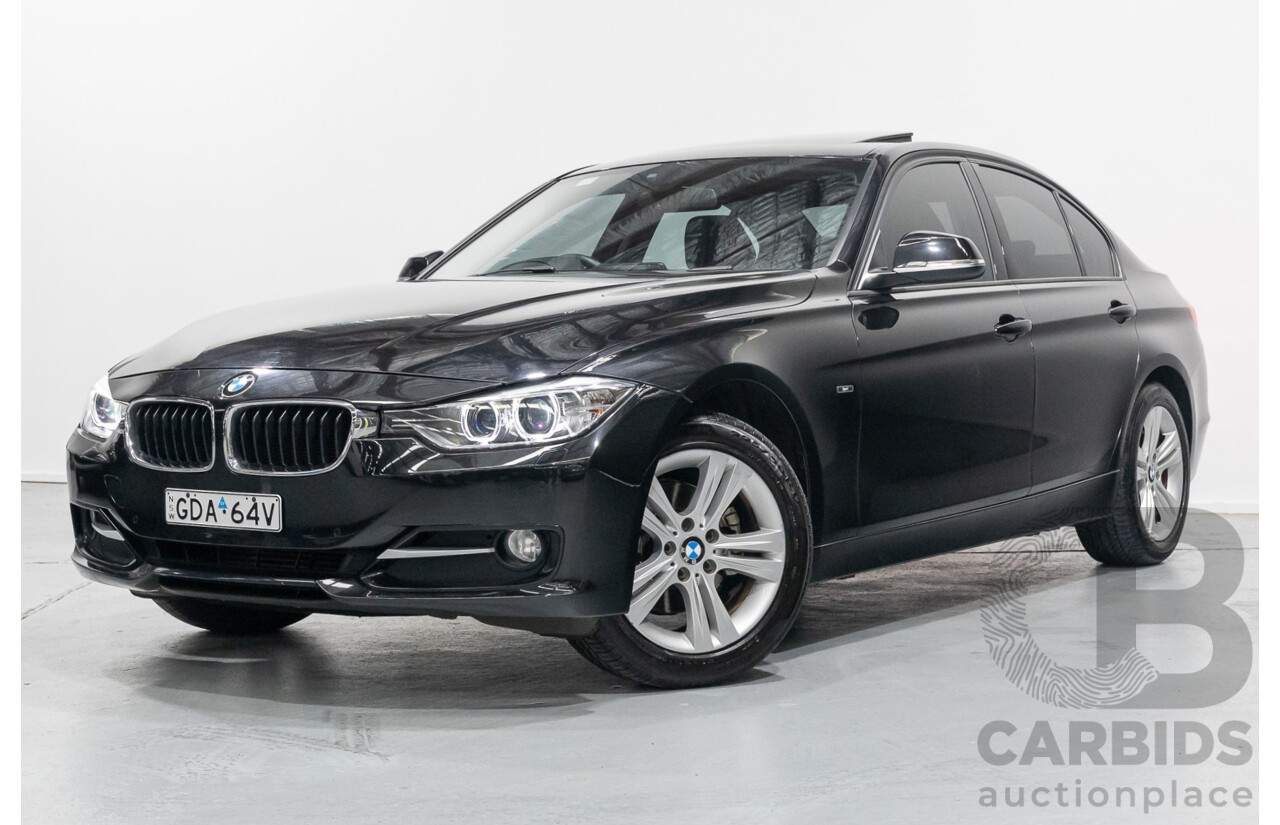 1/2013 BMW 320d Sport F30 4d Sedan Black Sapphire Metallic Turbo Diesel 2.0L