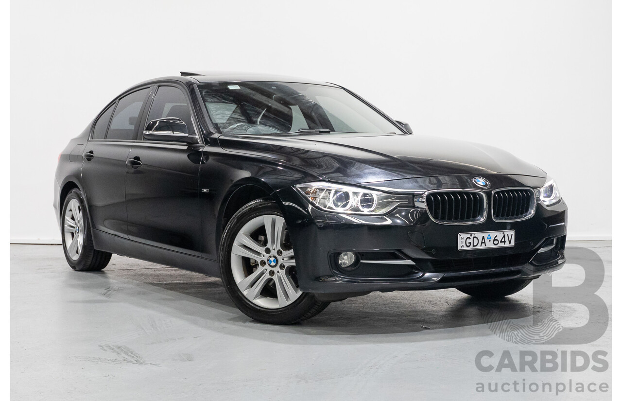 1/2013 BMW 320d Sport F30 4d Sedan Black Sapphire Metallic Turbo Diesel 2.0L