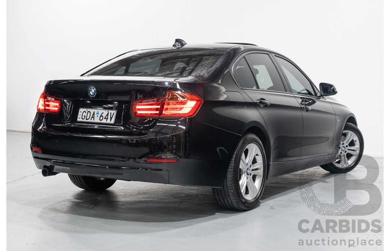 1/2013 BMW 320d Sport F30 4d Sedan Black Sapphire Metallic Turbo Diesel 2.0L