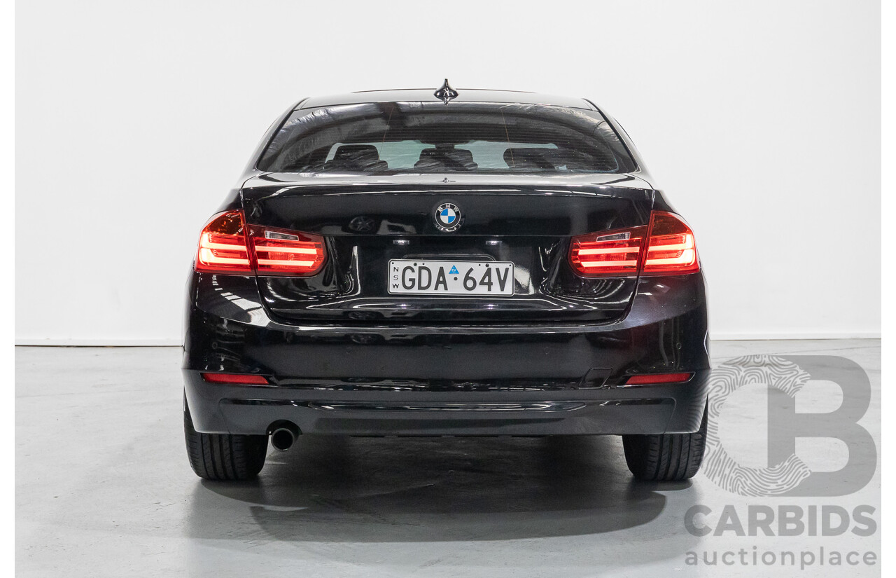 1/2013 BMW 320d Sport F30 4d Sedan Black Sapphire Metallic Turbo Diesel 2.0L