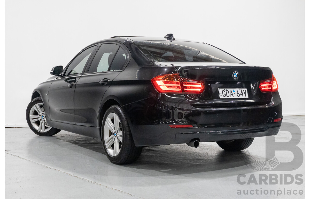 1/2013 BMW 320d Sport F30 4d Sedan Black Sapphire Metallic Turbo Diesel 2.0L