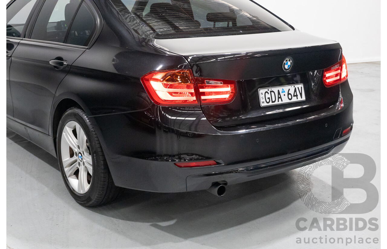 1/2013 BMW 320d Sport F30 4d Sedan Black Sapphire Metallic Turbo Diesel 2.0L