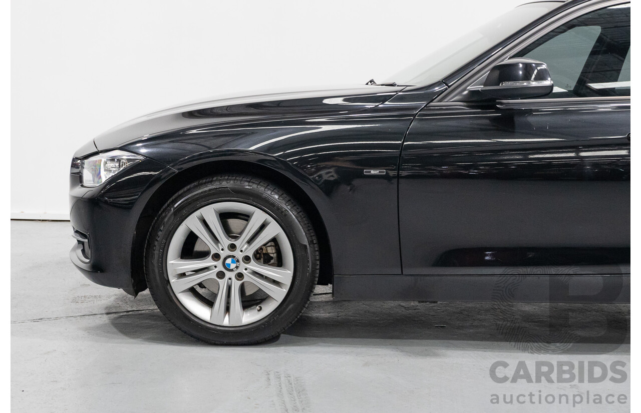 1/2013 BMW 320d Sport F30 4d Sedan Black Sapphire Metallic Turbo Diesel 2.0L