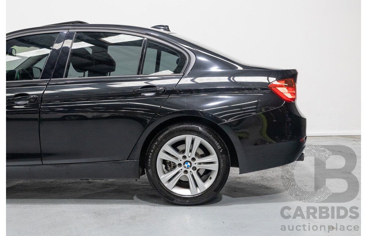 1/2013 BMW 320d Sport F30 4d Sedan Black Sapphire Metallic Turbo Diesel 2.0L