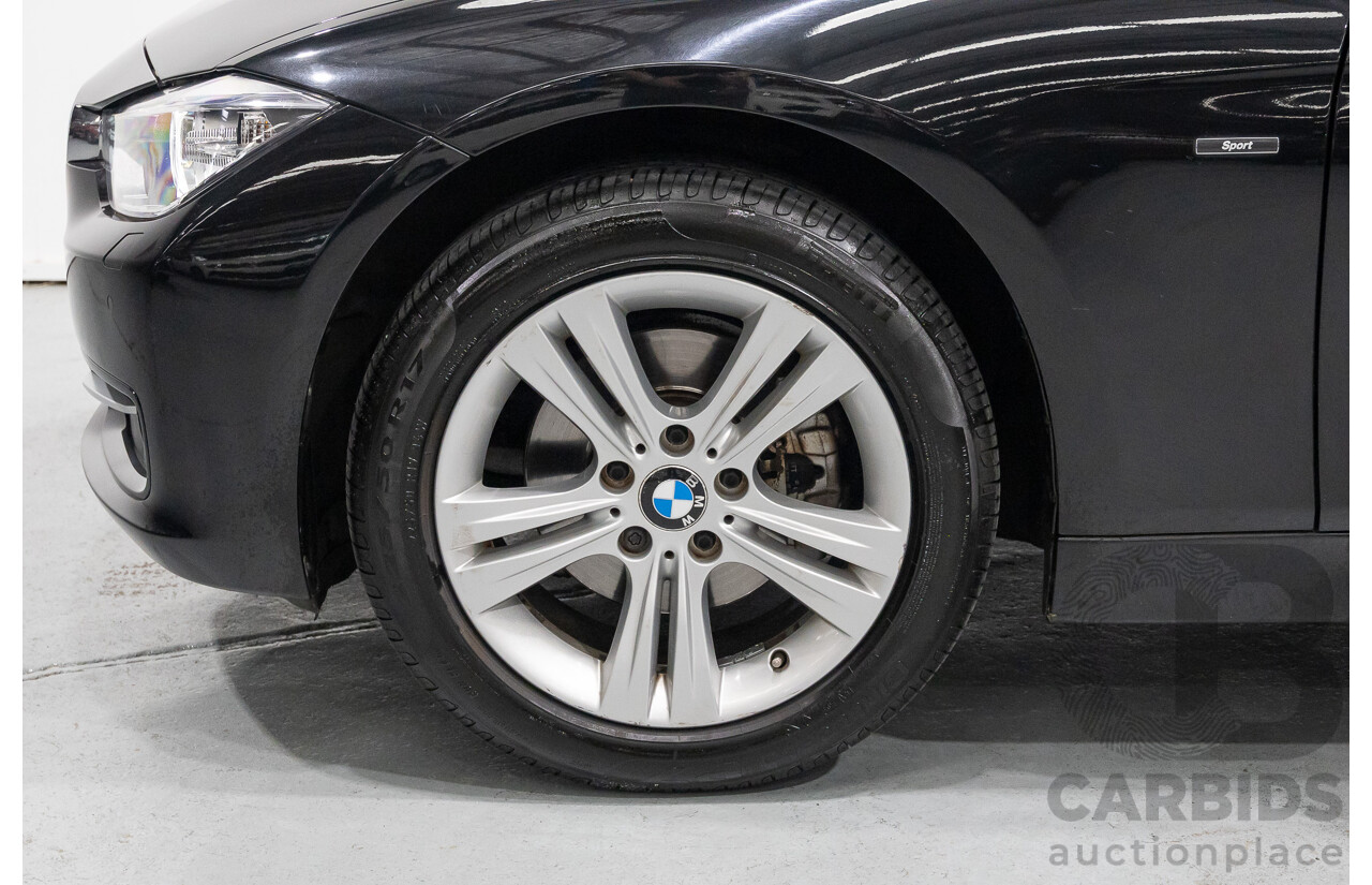 1/2013 BMW 320d Sport F30 4d Sedan Black Sapphire Metallic Turbo Diesel 2.0L