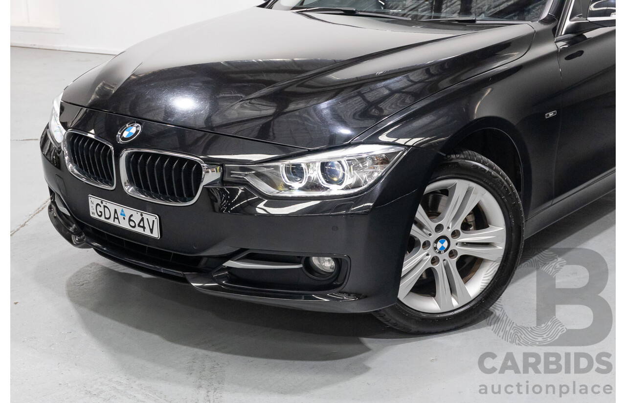 1/2013 BMW 320d Sport F30 4d Sedan Black Sapphire Metallic Turbo Diesel 2.0L