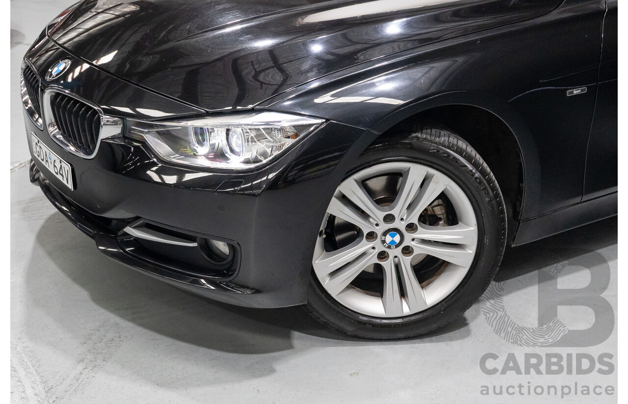 1/2013 BMW 320d Sport F30 4d Sedan Black Sapphire Metallic Turbo Diesel 2.0L