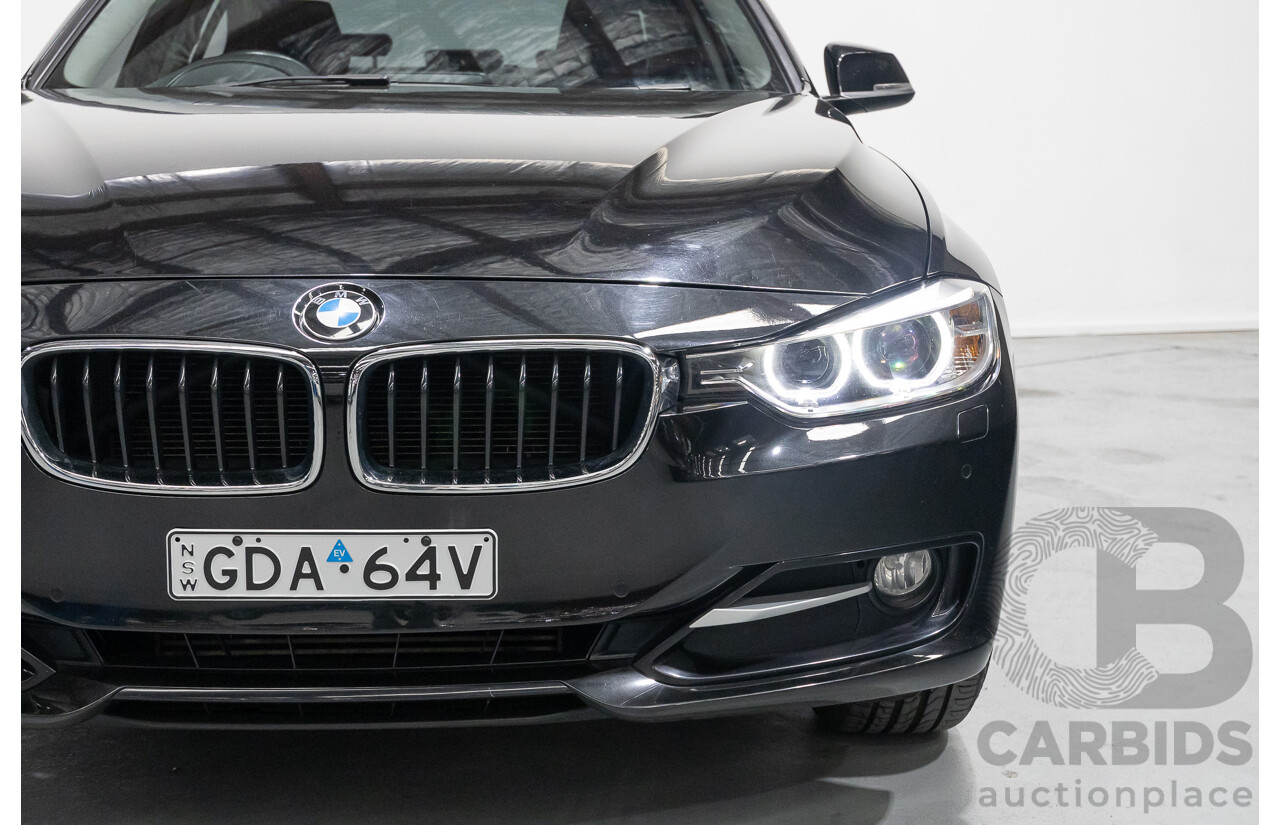 1/2013 BMW 320d Sport F30 4d Sedan Black Sapphire Metallic Turbo Diesel 2.0L
