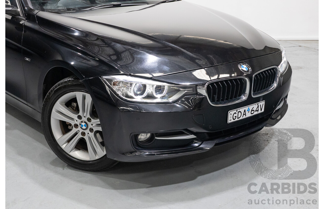 1/2013 BMW 320d Sport F30 4d Sedan Black Sapphire Metallic Turbo Diesel 2.0L