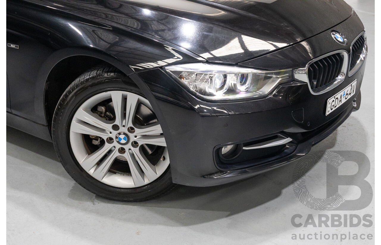 1/2013 BMW 320d Sport F30 4d Sedan Black Sapphire Metallic Turbo Diesel 2.0L