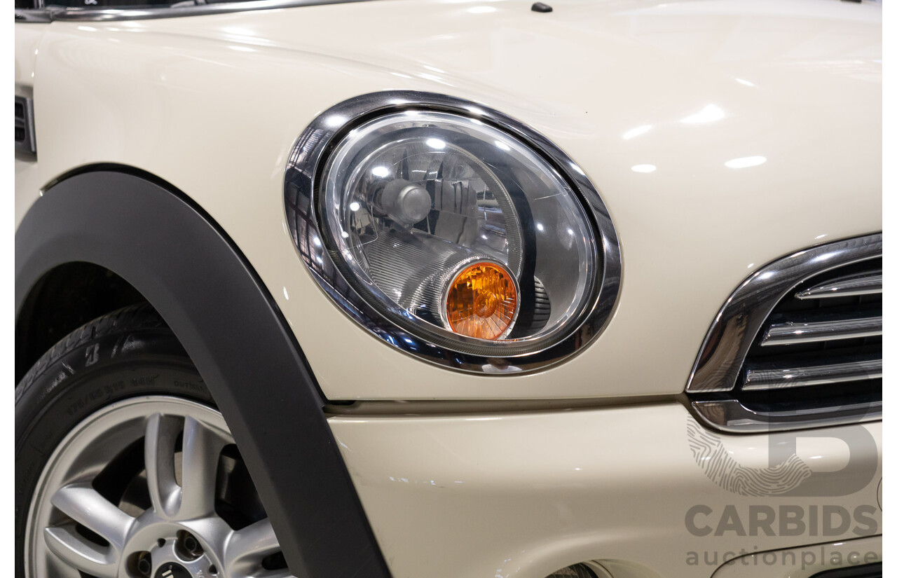 08/2011 Mini Cooper R56 MY11 2d Hatchback White 1.6L