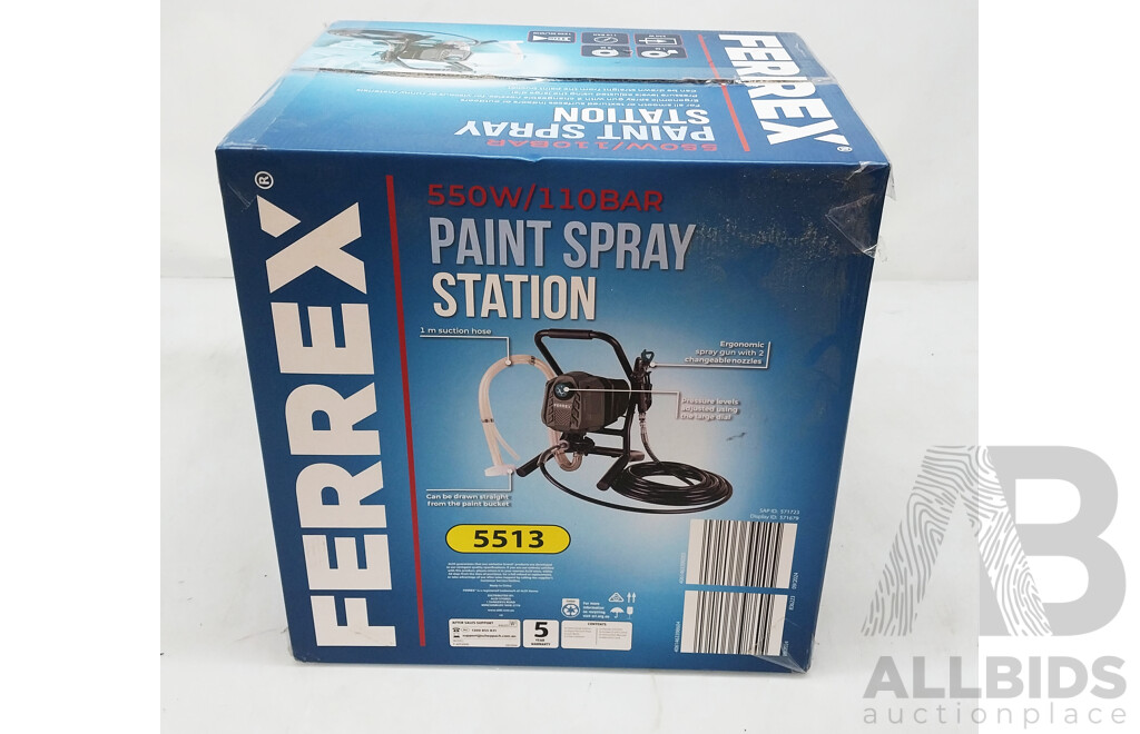 Ferrex 550W 110Bar Paint Spray Station