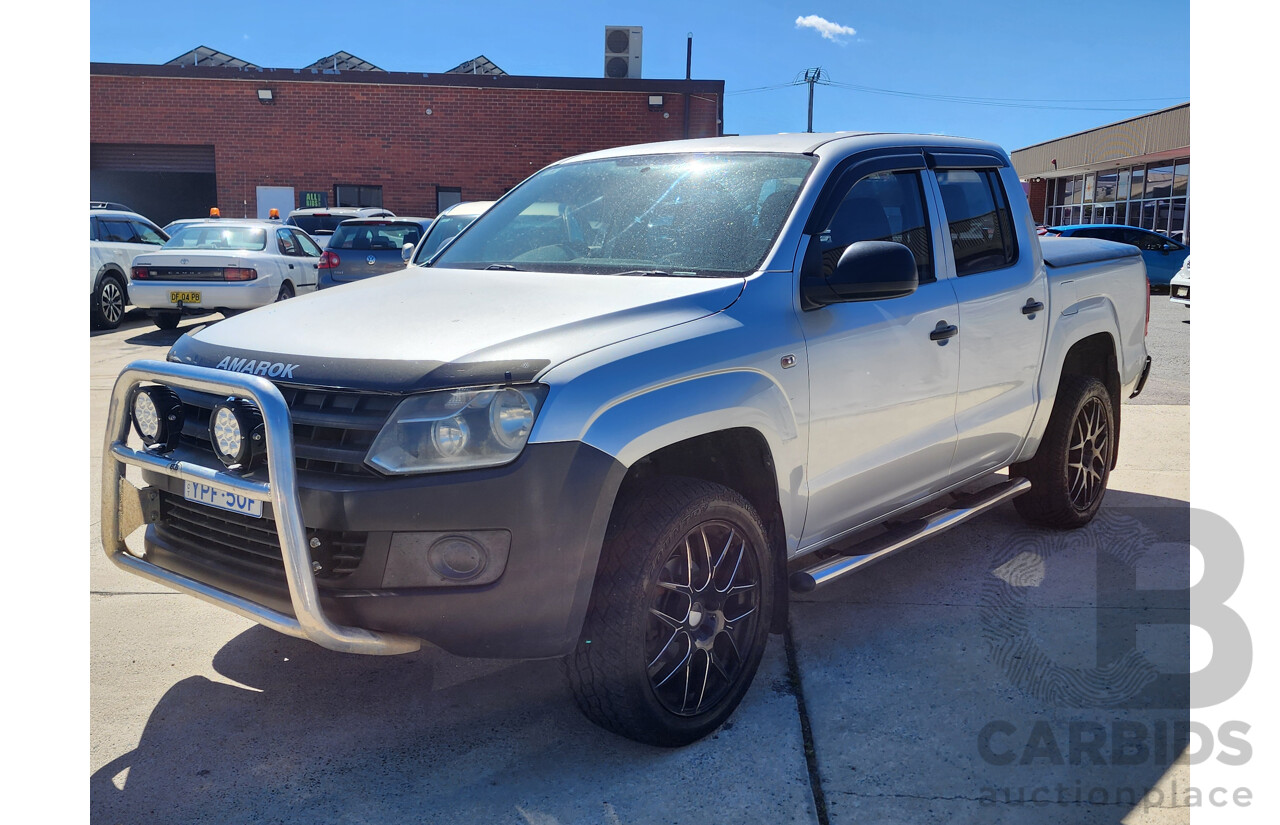 09/2011 Volkswagen Amarok Tdi340 (4x2) 2H Dual Cab Utility Silver 2.0L