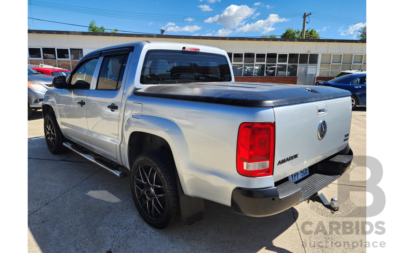 09/2011 Volkswagen Amarok Tdi340 (4x2) 2H Dual Cab Utility Silver 2.0L