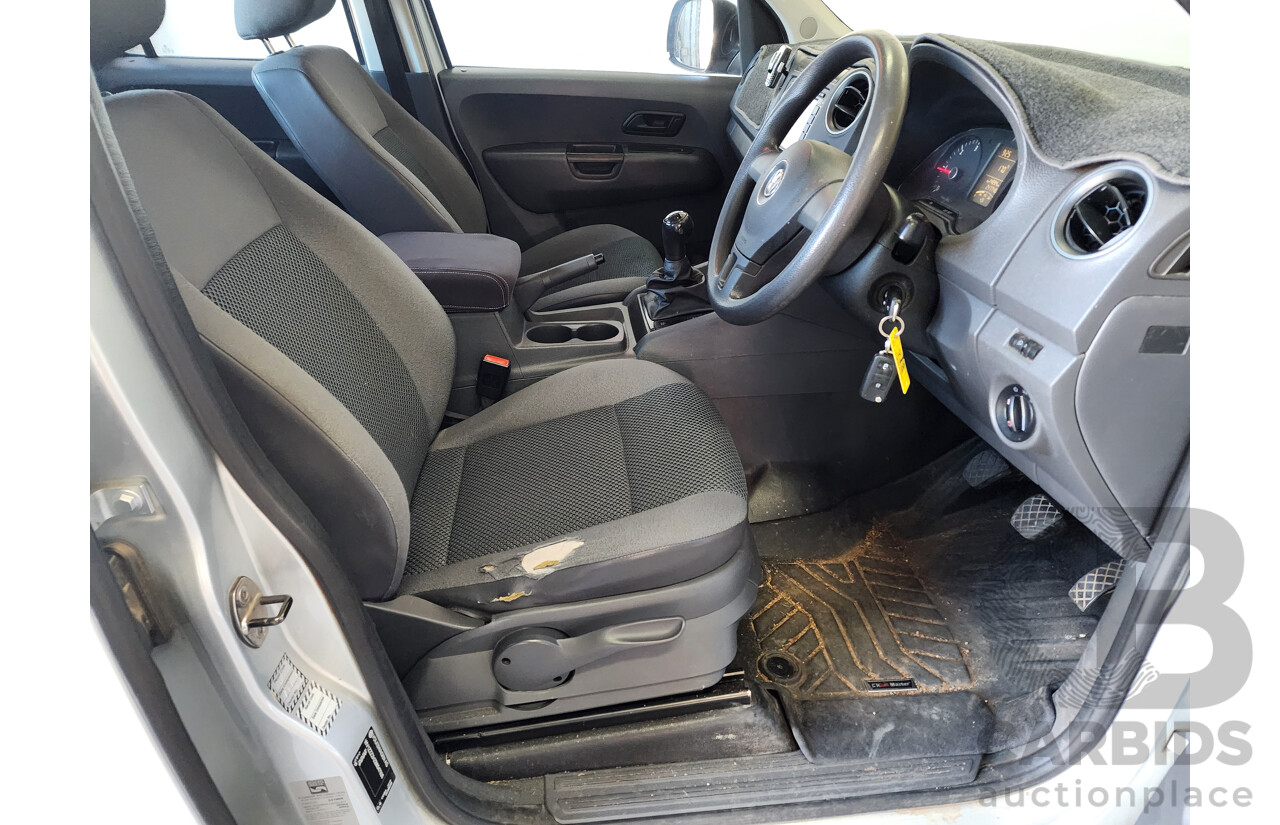 09/2011 Volkswagen Amarok Tdi340 (4x2) 2H Dual Cab Utility Silver 2.0L