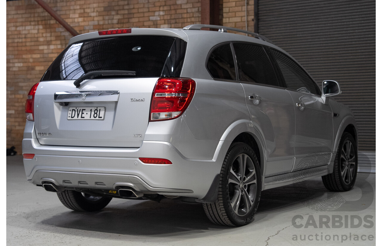08/2017 Holden Captiva 7 LTZ (AWD) CG MY18 4d Wagon Nitrate Silver Metallic Turbo Diesel 2.2L