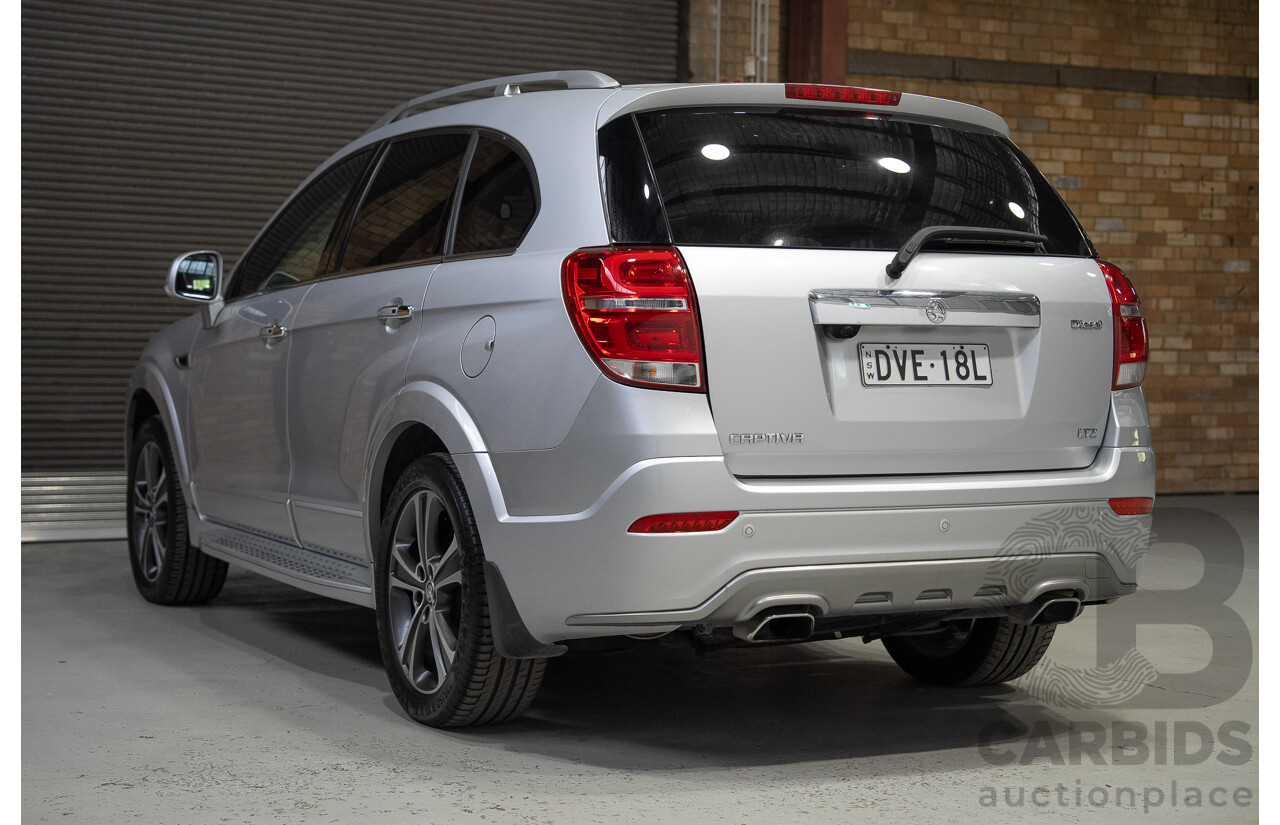 08/2017 Holden Captiva 7 LTZ (AWD) CG MY18 4d Wagon Nitrate Silver Metallic Turbo Diesel 2.2L