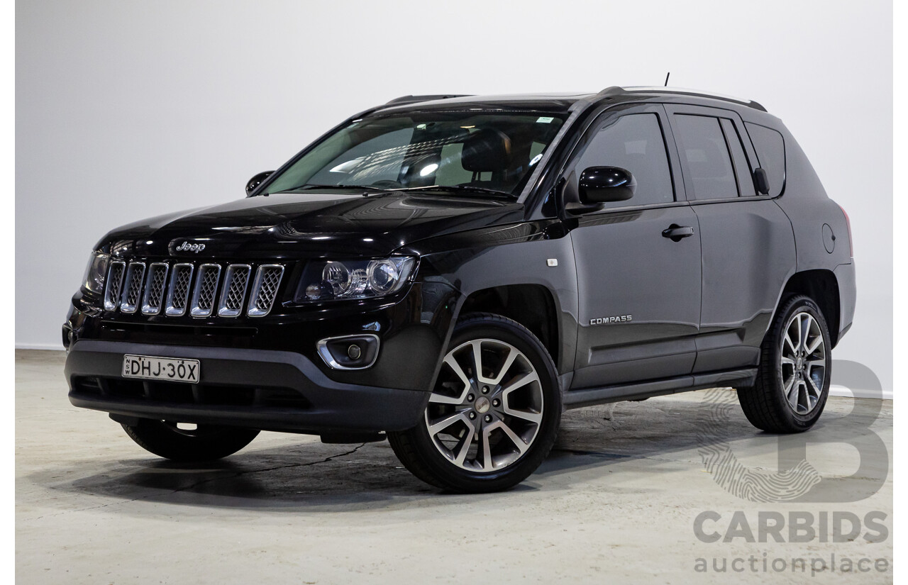 06/2015 Jeep Compass Limited (4x4) MK MY14 4d Wagon Black 2.4L