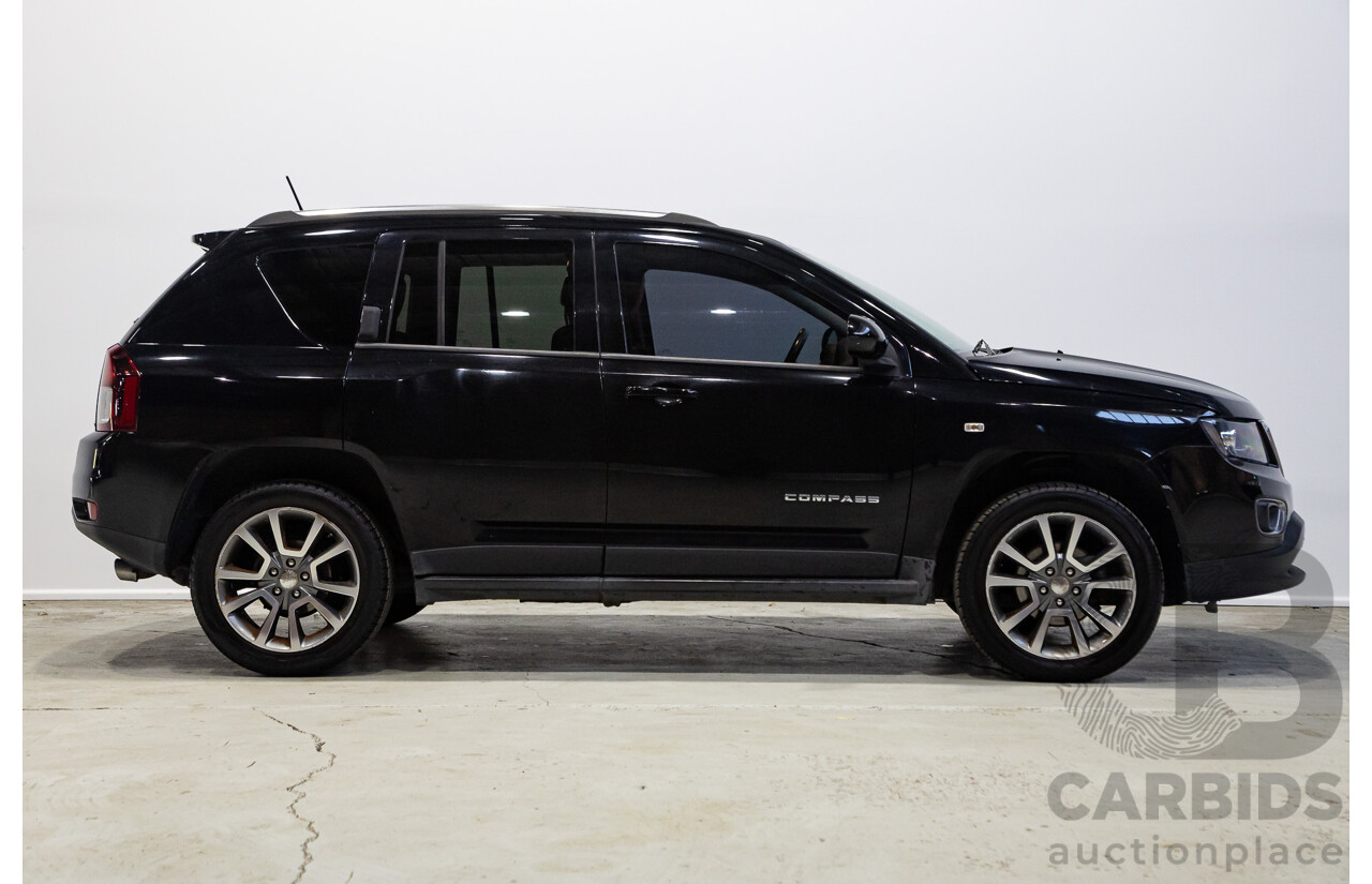 06/2015 Jeep Compass Limited (4x4) MK MY14 4d Wagon Black 2.4L