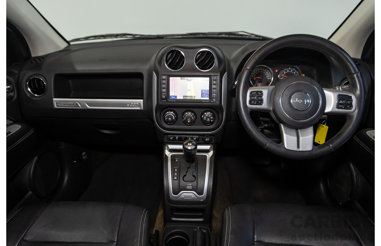 06/2015 Jeep Compass Limited (4x4) MK MY14 4d Wagon Black 2.4L